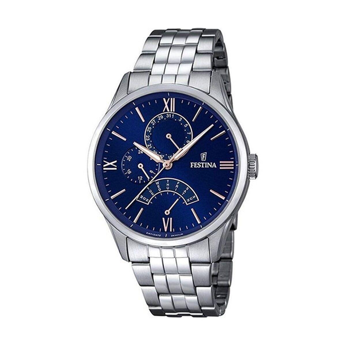 Herreur Festina F16822/3 sÃ¸lvfarvet Ã 43 mm billede