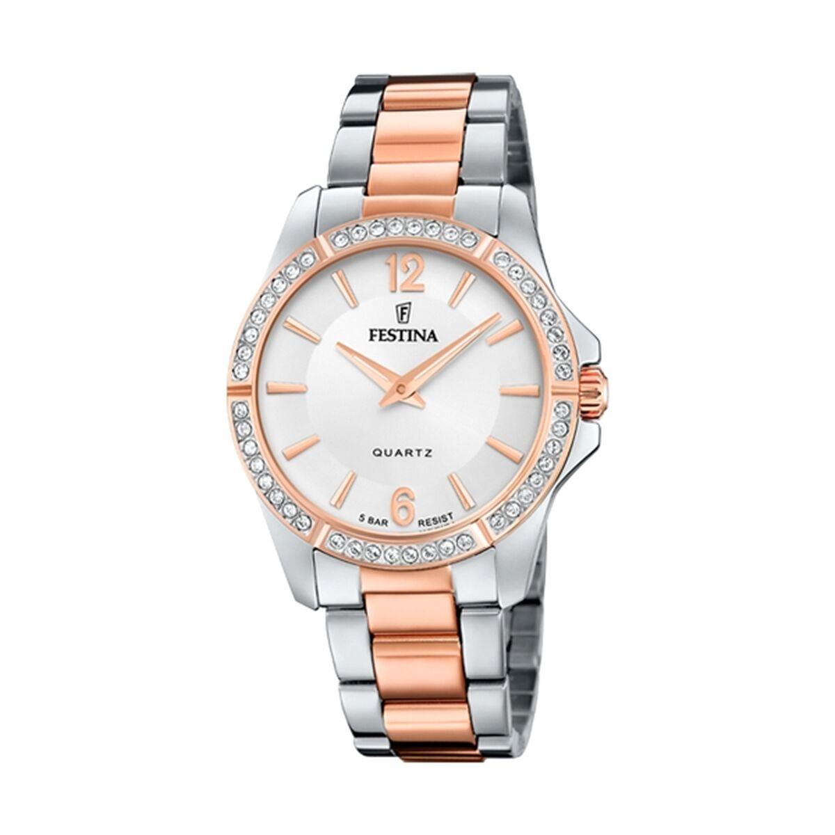 Festina dameur F20595/1 - kvarts armbåndsur i rustfrit stål billede