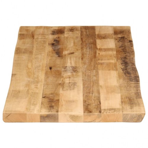 Bordplade 140 x 60 x 2,5 cm i massivt mangotræ med naturlig kant