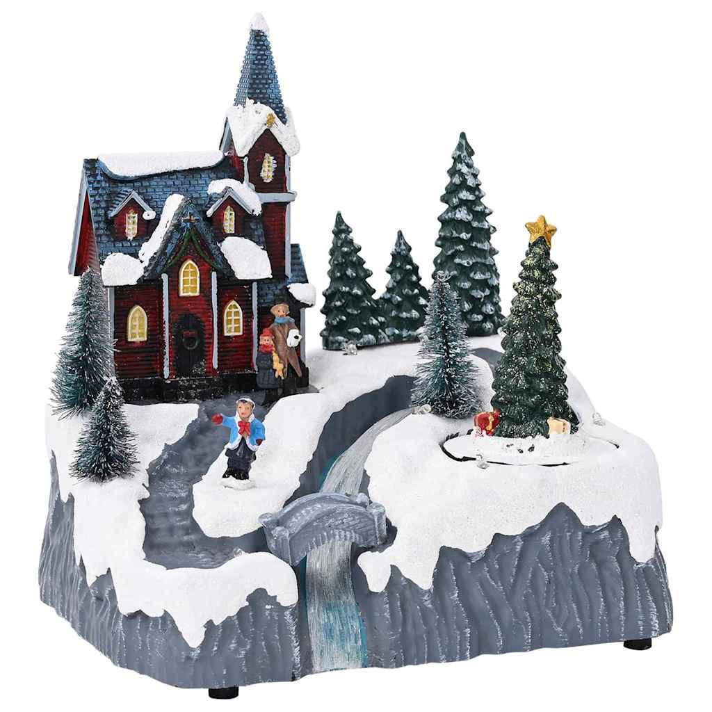 Juleby Flerfarvet 20.5 x 17 x 21 cm Plastik