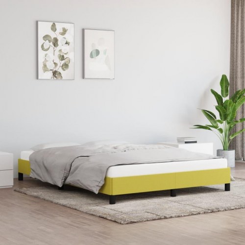 Sengeramme uden madras Grøn 140x200 cm Stof