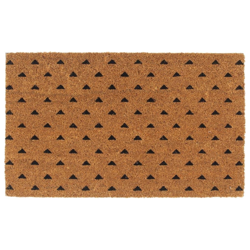 Dørmåtte 45x75 cm tuftet coir naturfarvet billede