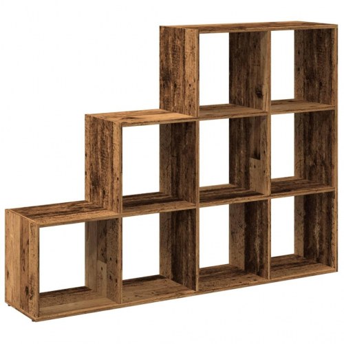 Bogreol/rumdeler i konstrueret træ - 137,5 × 29 × 103,5 cm, antikt træ
