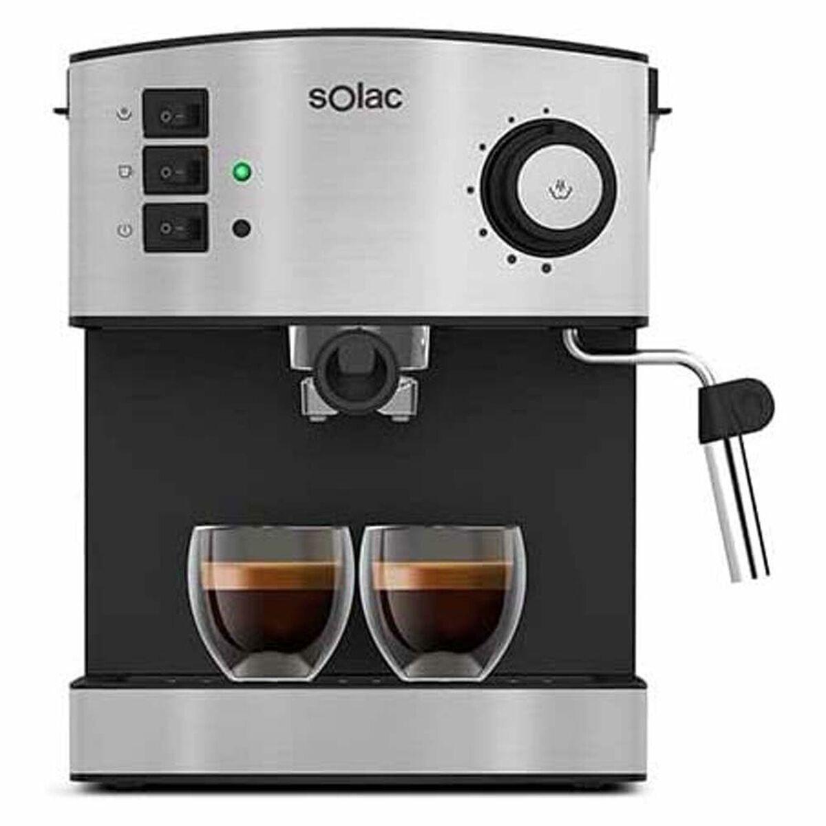 Kaffemaskine espresso Solac CE4483 - sølvfarvet