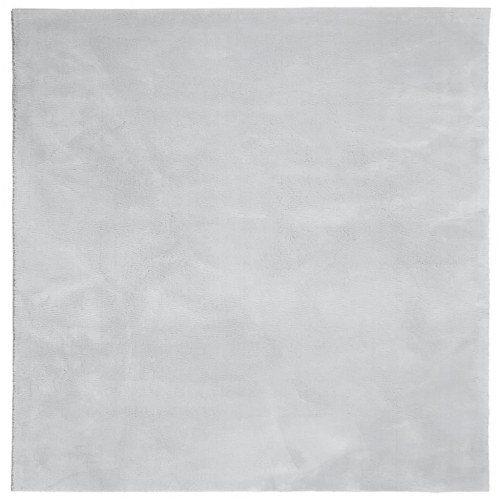 Gulvtæppe HUARTE 160×160 cm - kort luv, vaskbart, grå