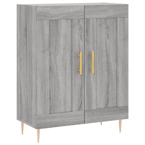 Skænk 69,5 x 34 x 90 cm i konstrueret træ - grå sonoma-eg