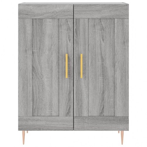 Skænk 69,5 x 34 x 90 cm i konstrueret træ - grå sonoma-eg