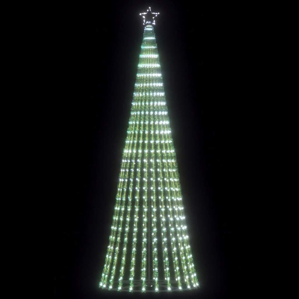 LED-juletræ 247 cm - 475 LED i koldt hvidt lys billede