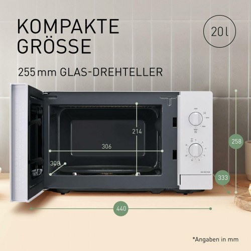 Mikrobølgeovn Panasonic NN-SM21QWEPG 20 l - hvid, 800 W