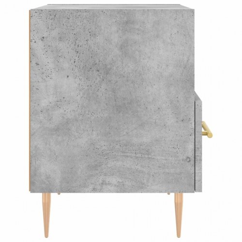 Sengebord i konstrueret træ - 40 × 35 × 47,5 cm, betongrå