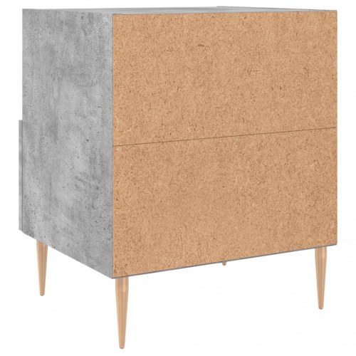 Sengebord i konstrueret træ - 40 × 35 × 47,5 cm, betongrå