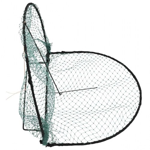Fuglenet 50 cm stål grøn