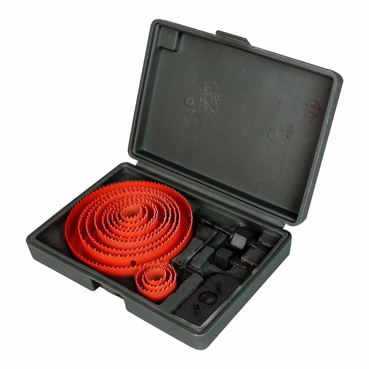 Workpro krone-/hulsave sæt - 12 dele, stål, til træ