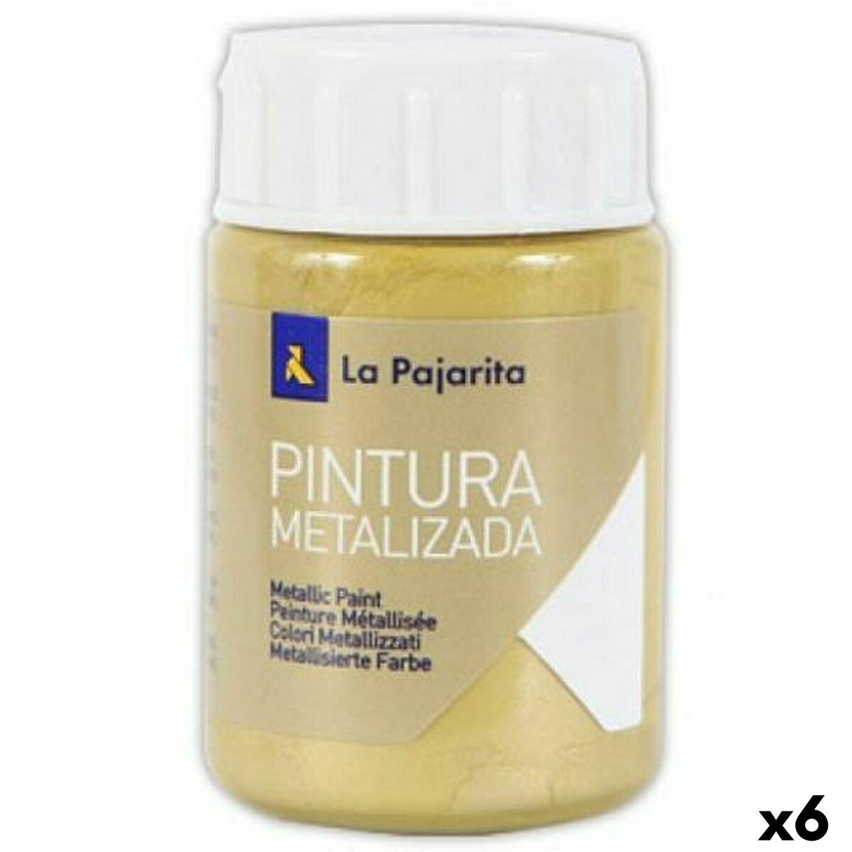 La Pajarita metallisk temperamaling - gylden, 35 ml (6 stk.)