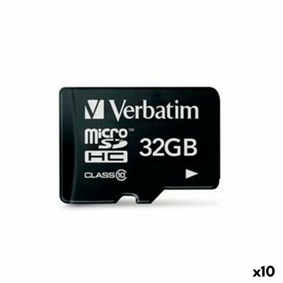 Verbatim microSDHC hukommelseskort 32 GB - 10 stk.