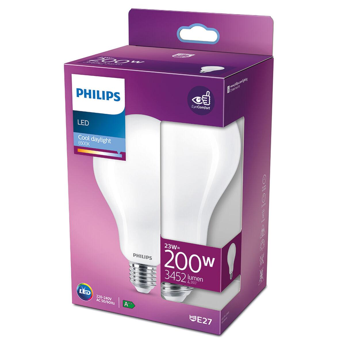 Philips LED-pære E27 23 W 3452 lm - 6500 K, Ø 9,5 × 16,5 cm
