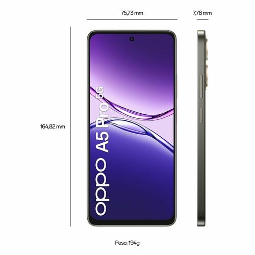 Oppo A5 Pro 5G smartphone 6,67" 8 GB/256 GB - Sort (CPH2695)