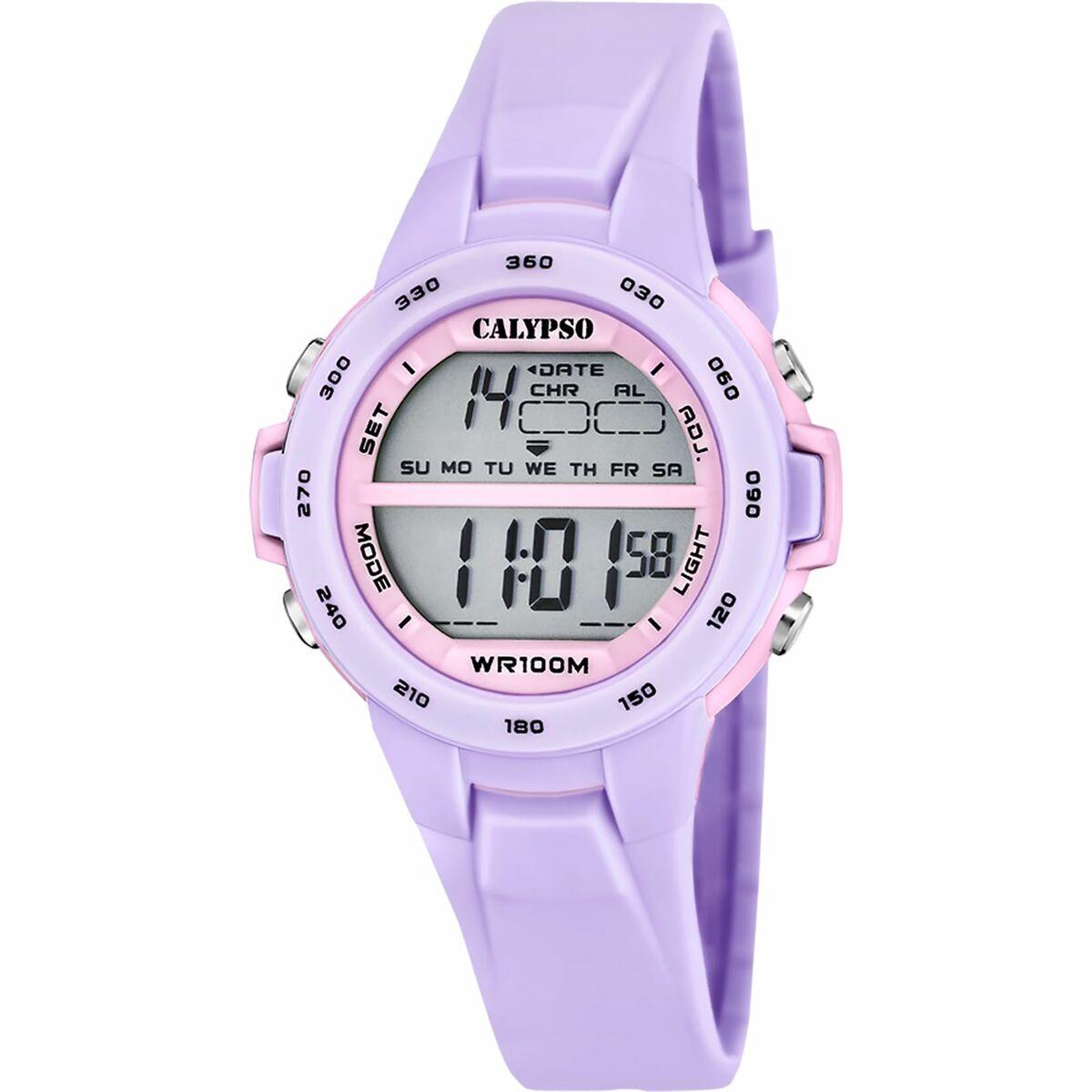 Calypso K5850/3 digital armbåndsur til børn - lilla/lyserød billede