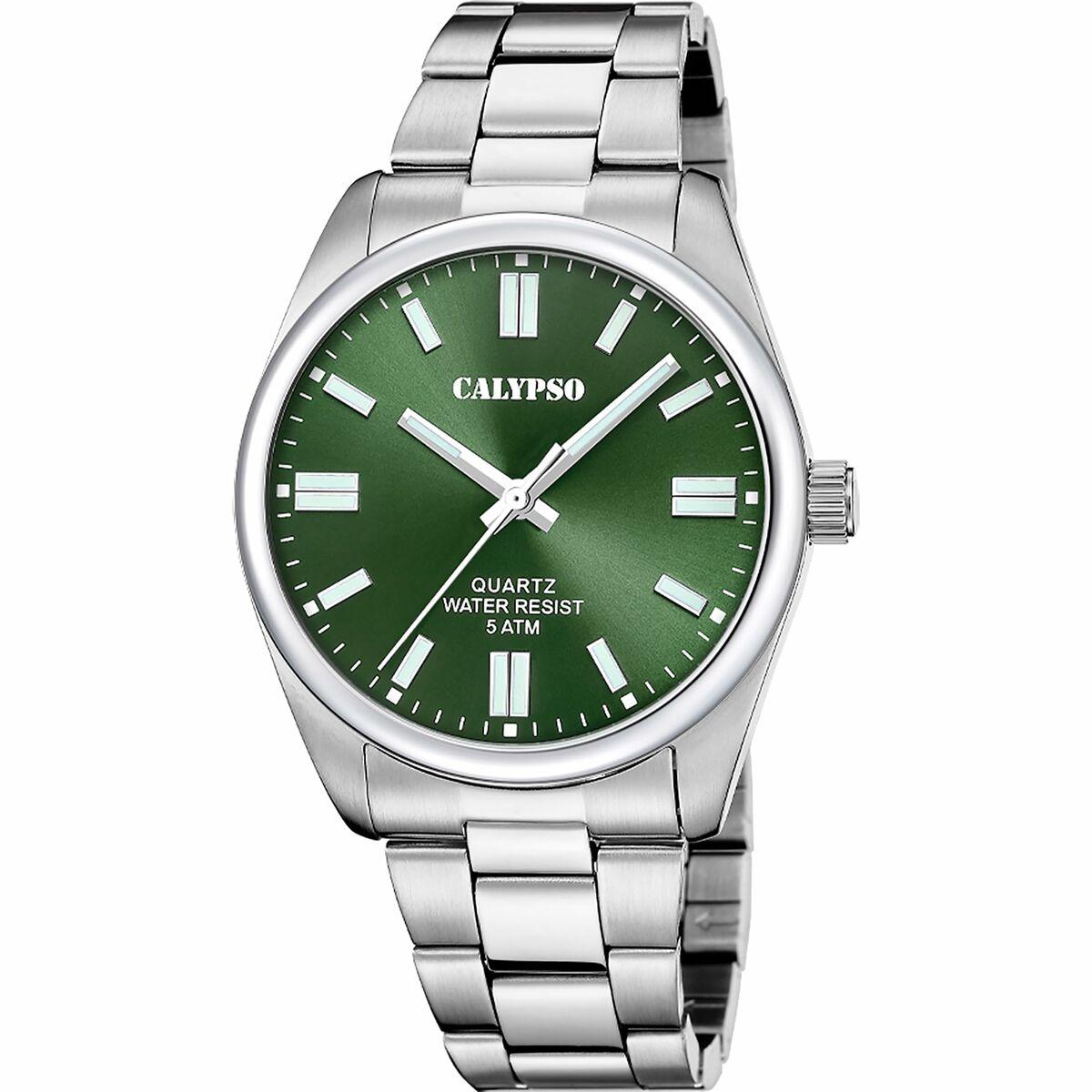 Calypso K5862/5 herreur - sølvfarvet armbåndsur til mænd billede