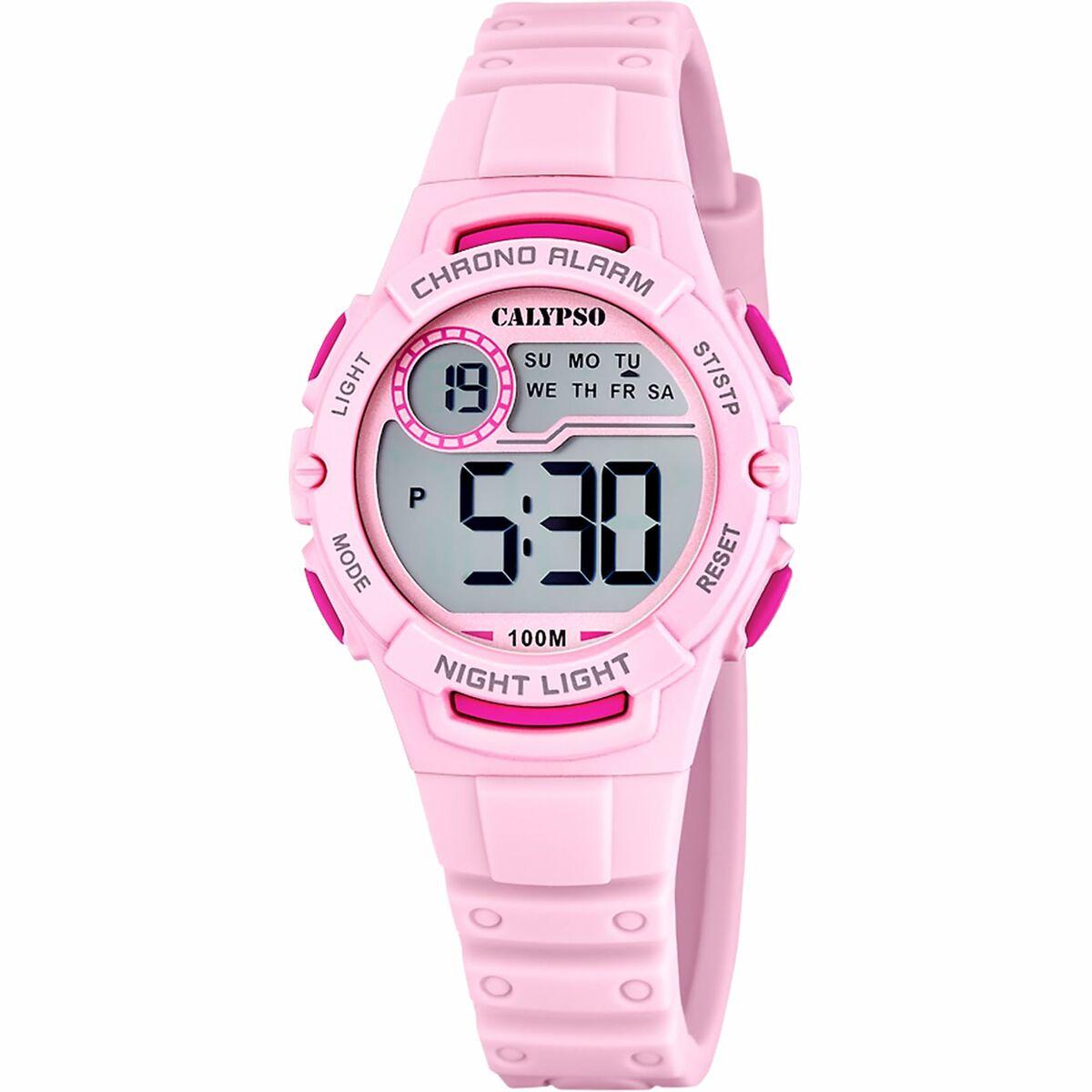 Calypso K5852/1 - digitalt armbåndsur til børn, pink billede