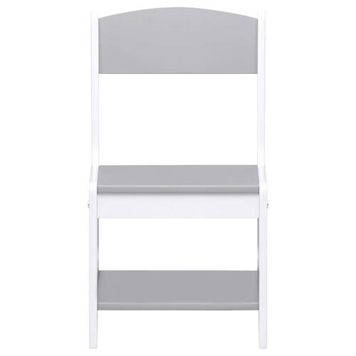 Børnebord med 2 stole MDF hvid