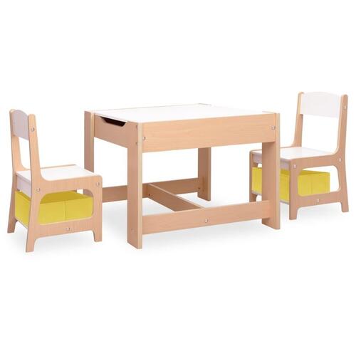 Børnebord med 2 stole MDF