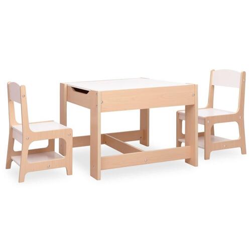 Børnebord med 2 stole MDF