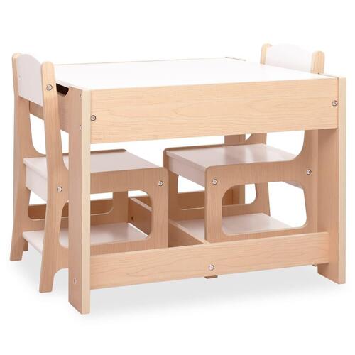 Børnebord med 2 stole MDF