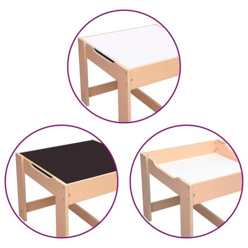 Børnebord med 2 stole MDF