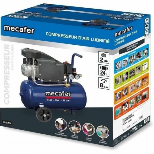 Luftkompressor MECAFER 24 l - 2 HK, 8 bar