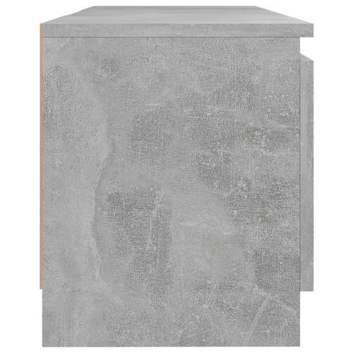Tv-skab med LED-lys 120x30x35,5 cm betongrå