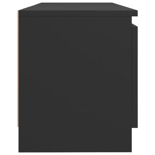 Tv-skab med LED-lys 120x30x35,5 cm grå