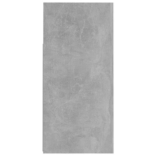 Skænk med LED-lys 80x35x75 cm betongrå