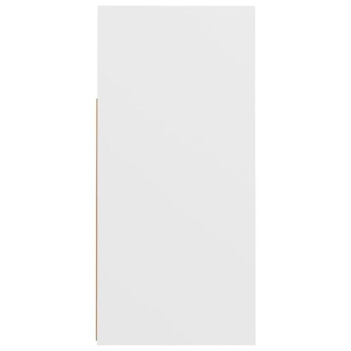 Skænk med LED-lys 80x35x75 cm hvid