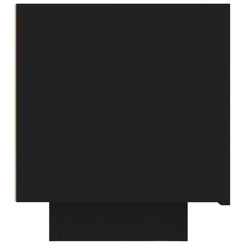 Tv-bord 100x35x40 cm konstrueret træ sort