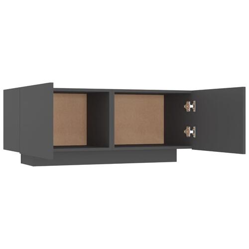 Tv-bord 100x35x40 cm konstrueret træ grå