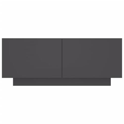 Tv-bord 100x35x40 cm konstrueret træ grå