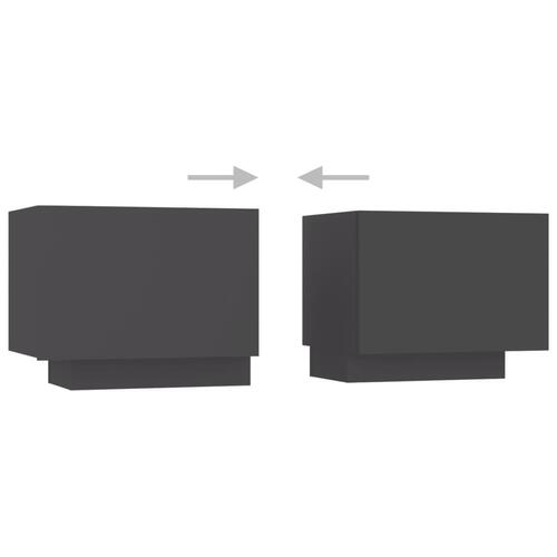 Tv-bord 100x35x40 cm konstrueret træ grå