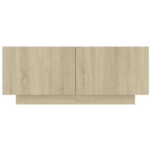 Tv-bord 100x35x40 cm konstrueret træ sonoma-eg