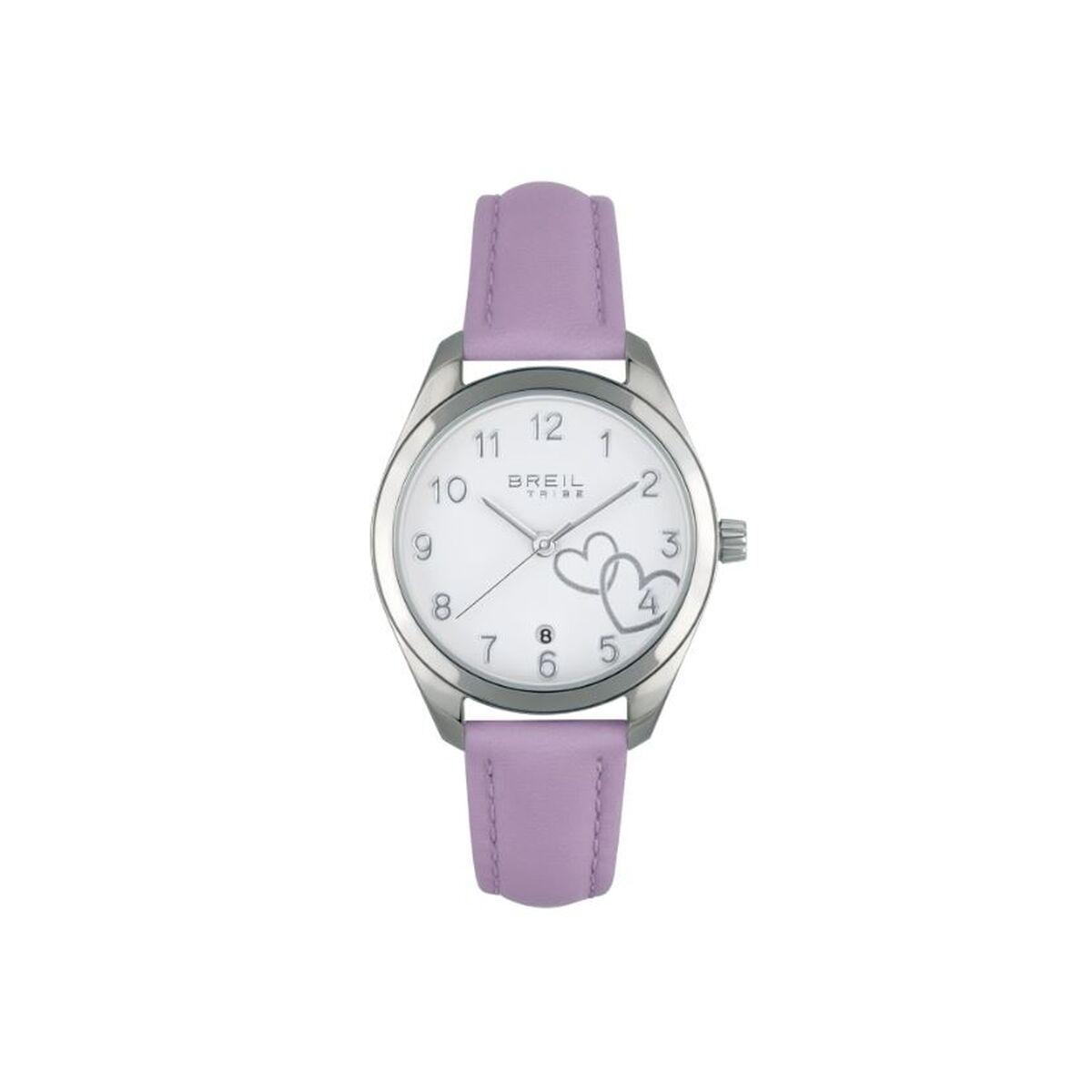 Breil Dameur EW0699, lilla læderrem, Ø 30 mm billede