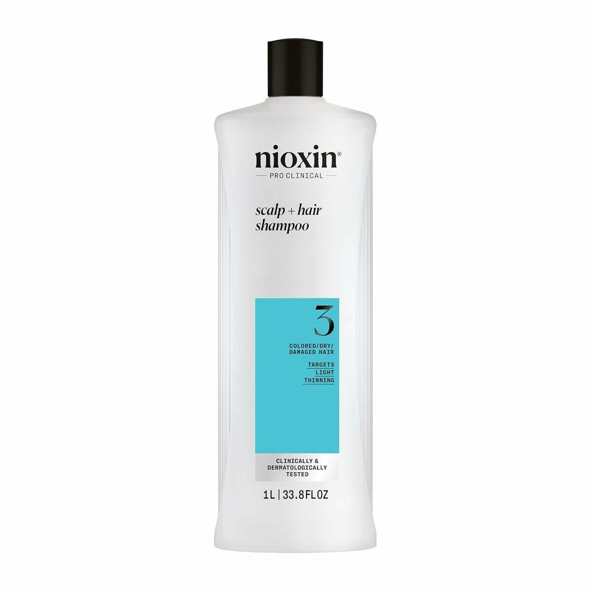 Nioxin System 3 Shampoo 1 l - til farvet, tørt og skadet hår billede