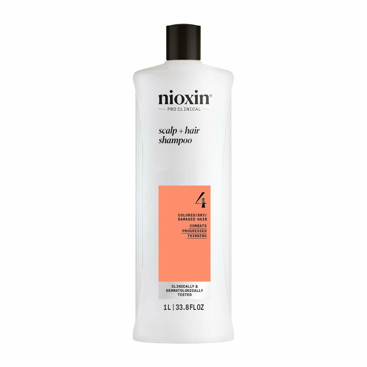 Nioxin System 4 Shampoo 1 l - til farvet, tørt og skadet hår billede