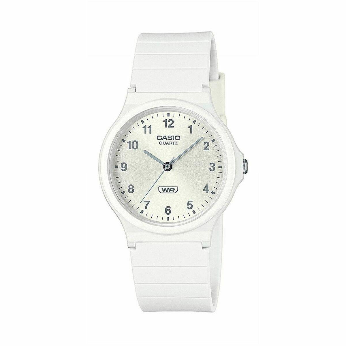 Casio MQ-24B-7BEF herreur - Ø 35 mm, hvid, quartz billede