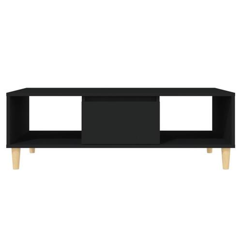 Sofabord 103,5x60x35 cm konstrueret træ sort