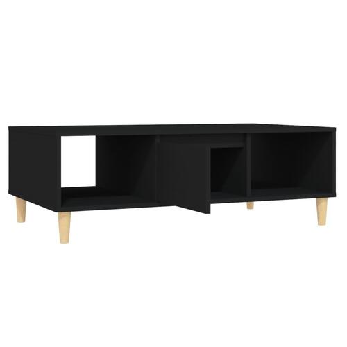 Sofabord 103,5x60x35 cm konstrueret træ sort