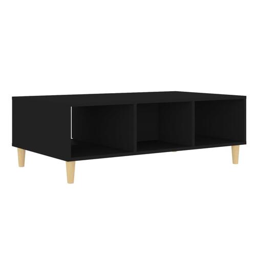 Sofabord 103,5x60x35 cm konstrueret træ sort