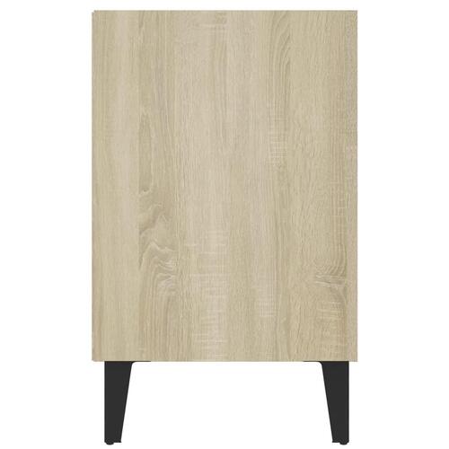 Tv-skab med metalben 103,5x30x50 cm sonoma-eg