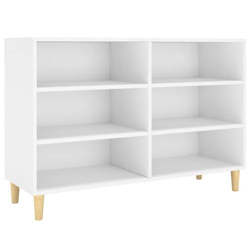 Skænk 103,5x35x70 cm konstrueret træ hvid