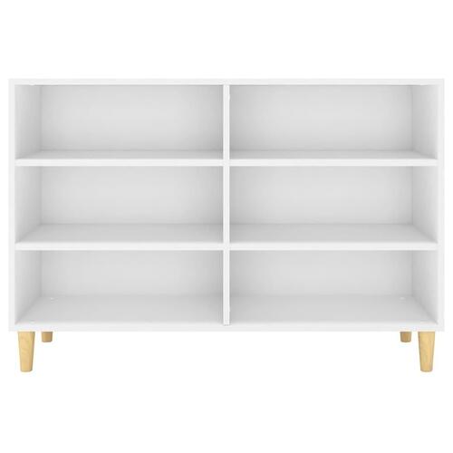 Skænk 103,5x35x70 cm konstrueret træ hvid