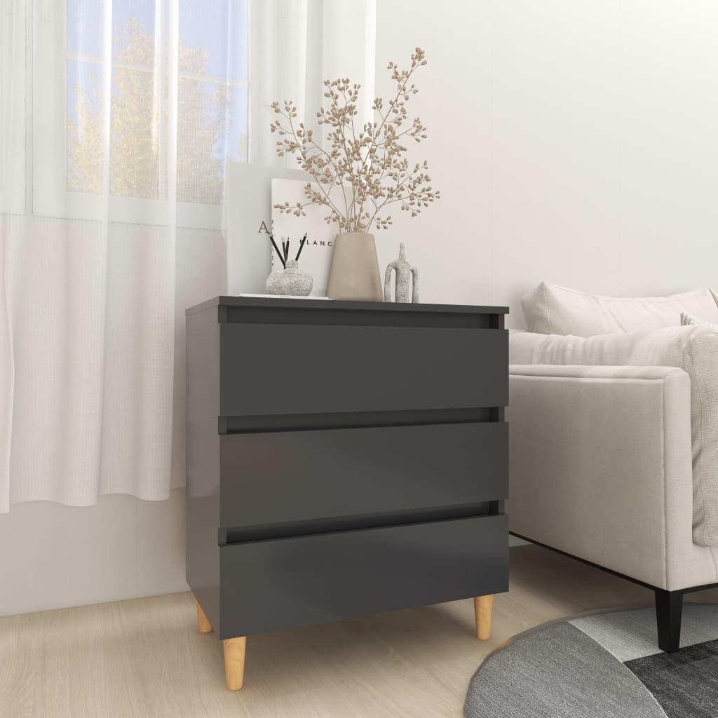 Skænk 60x35x69 cm konstrueret træ grå